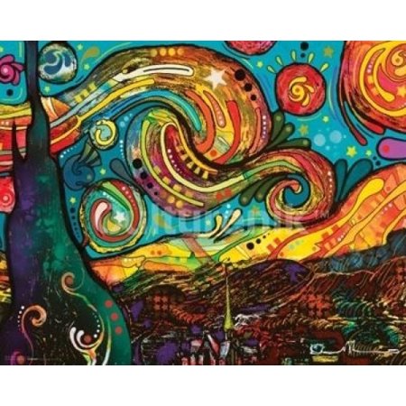 Starry Night - Dean Russo Poster Poster Print