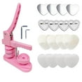 thumbnail image 1 of TQEHS Máquina para hacer insignias caseras con forma de corazón Máquina para hacer material en blanco con forma de corazón Máquina para hacer barras de botones Máquina giratoria para hacer paquetes F0, 1 of 6