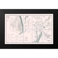 thumbnail image 2 of Bien 14x10 Black Modern Framed Museum Art Print Titled - Rebel Defenses 9 Views Alabama Virginia Tennessee, 2 of 5