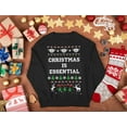 thumbnail image 4 of Tstars Mens Christmas Is Essential Funny Humor Quarantine 2020 Ugly Christmas Sweatshirt, 4 of 5