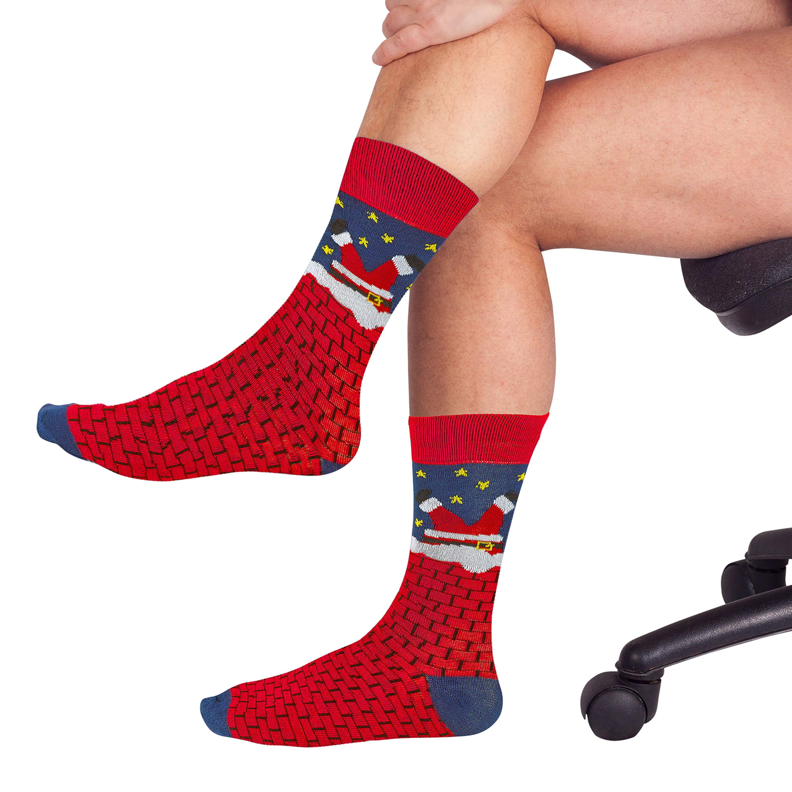 Gilbins 12 Pair, Holiday Christmas Socks, 12 Different Designs