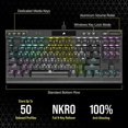thumbnail image 4 of CORSAIR CHAMPION Series K70 RGB TKL - Keyboard - backlit - USB - key switch: CORSAIR OPX RGB - black, 4 of 9