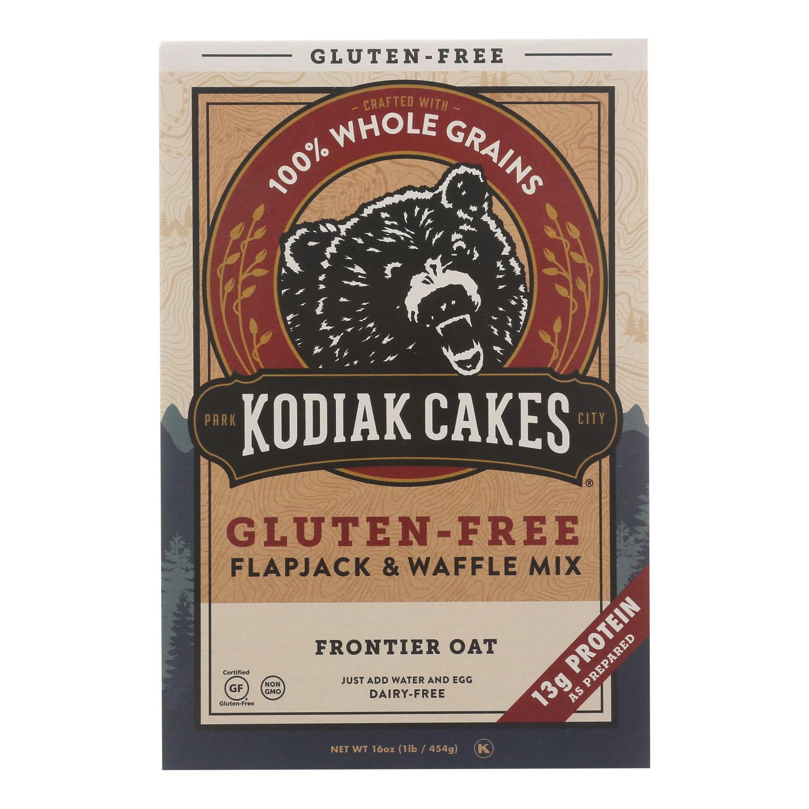 Kodiak Cakes Flpjck Waff Gluten Free Oat Frntr Case of 6 16 OZ