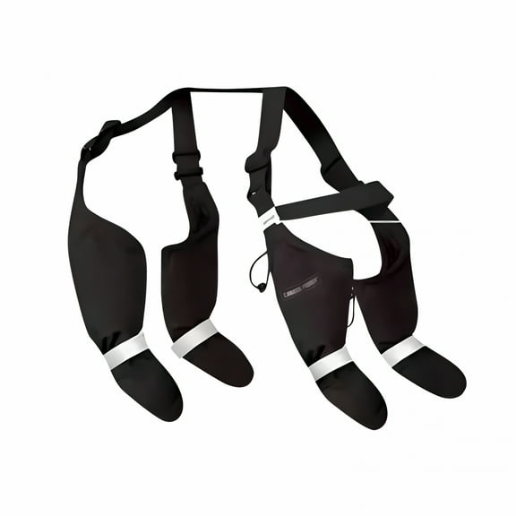 TELOLY Dog Suspenders Boots, Reflective Dog Boots Dog Paw Protectors with Straps Waterproof Dog Boots Adjustable Suspender Anti-Slip Dogs Boots for Winter Snowy Day Outdoor Walking Xxl