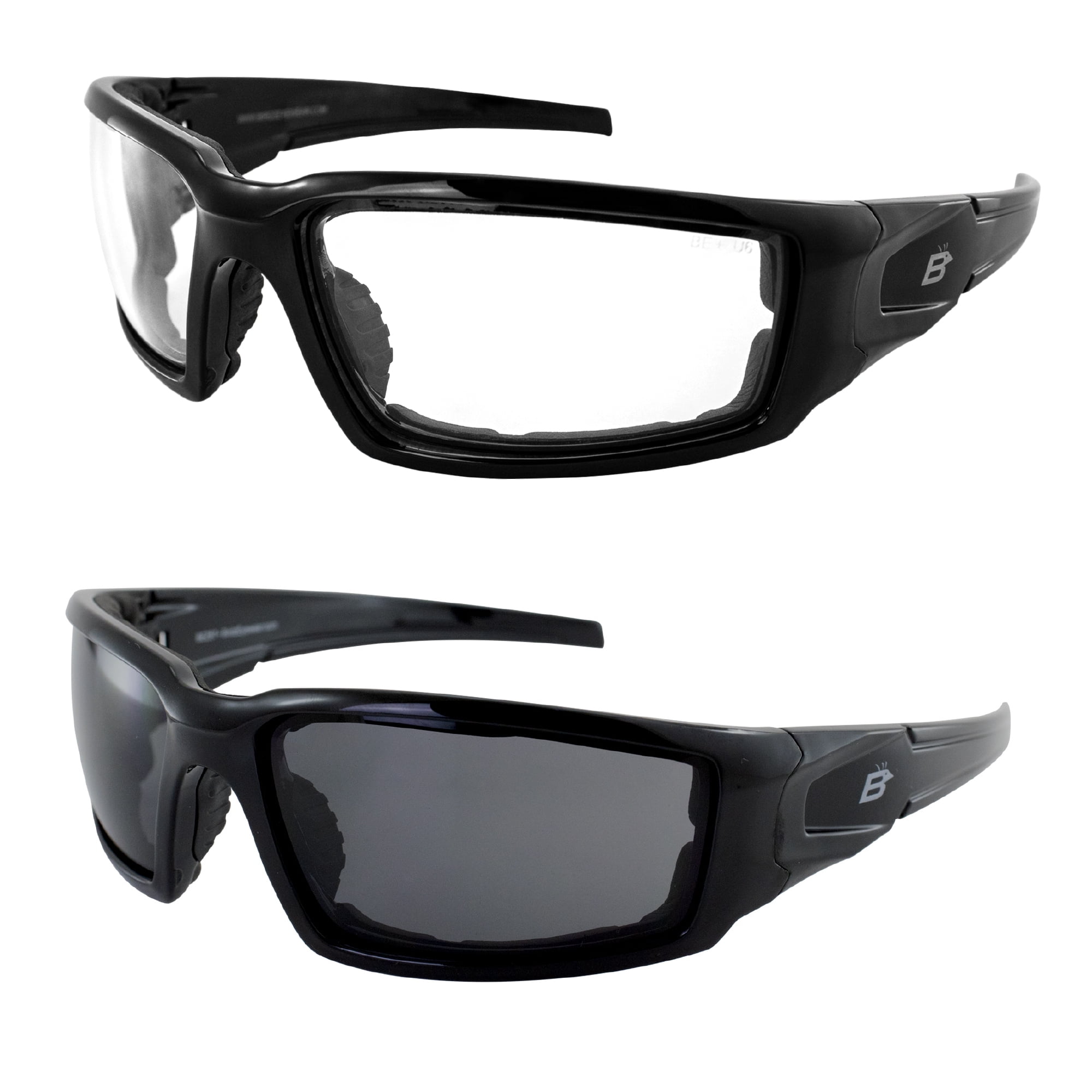 Gunner Convertible Sunglasses, Black Frame, Photochromic Lenses