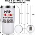 thumbnail image 3 of Gifts for Mom from Daughter, Son, Husband - First Mothers Day Gifts for Mom, Women, Wife - Funny Birthday Gifts Ideas for Mom -Personalized Best Mom Ever Presents for New Mom, Bouns Mom -20 oz Tumbler, 3 of 6