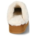 Joyspun Women's Suede Platform Clog Slippers