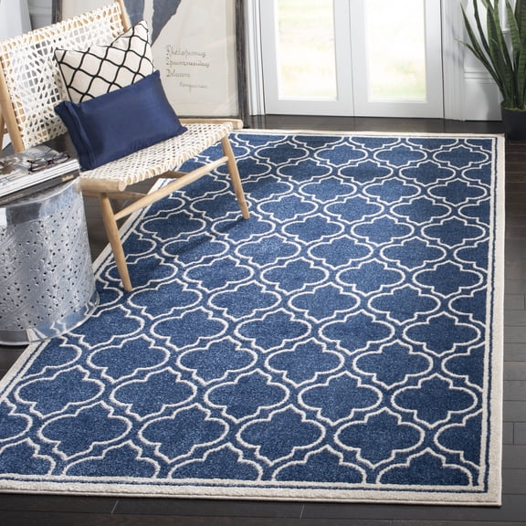 Safavieh Amherst Wilson Geometric Area Rug, Navy/Ivory, 3' x 5'