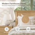 thumbnail image 2 of ReNest Queen Size Platform Bed Frame, Modern Farmhouse Style, Wood Slat Support, No Box Spring Needed, Natural, 2 of 15