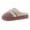 Pink, variant on Women Plush Slip Thick Bottom Warm Thickened Home Slippers Beige US Size:6.5