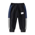 thumbnail image 2 of Fozruso Boys Fleece Lined Jogger Pants Winter Thermal Kids Tracksuit Bottoms Soft Comfortable Toddler Athletic Sweatpants For Outdoor Play Casual Sports Joggers Pants Sizes 2-3 Years(Black), 2 of 4