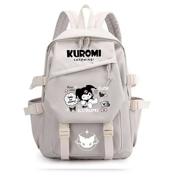 Mochila de gran capacidad de anime japonés Kuromi Melody linda