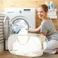 thumbnail image 2 of HEETLY 76L Collapsible Laundry Basket, Pop Up Mesh Laundry Hamper with Handles, Reinforced Steel Ring & Upgraded Durable Material, Foldable Laundry Basket for Dorm Travel Bathroom, 2 of 6