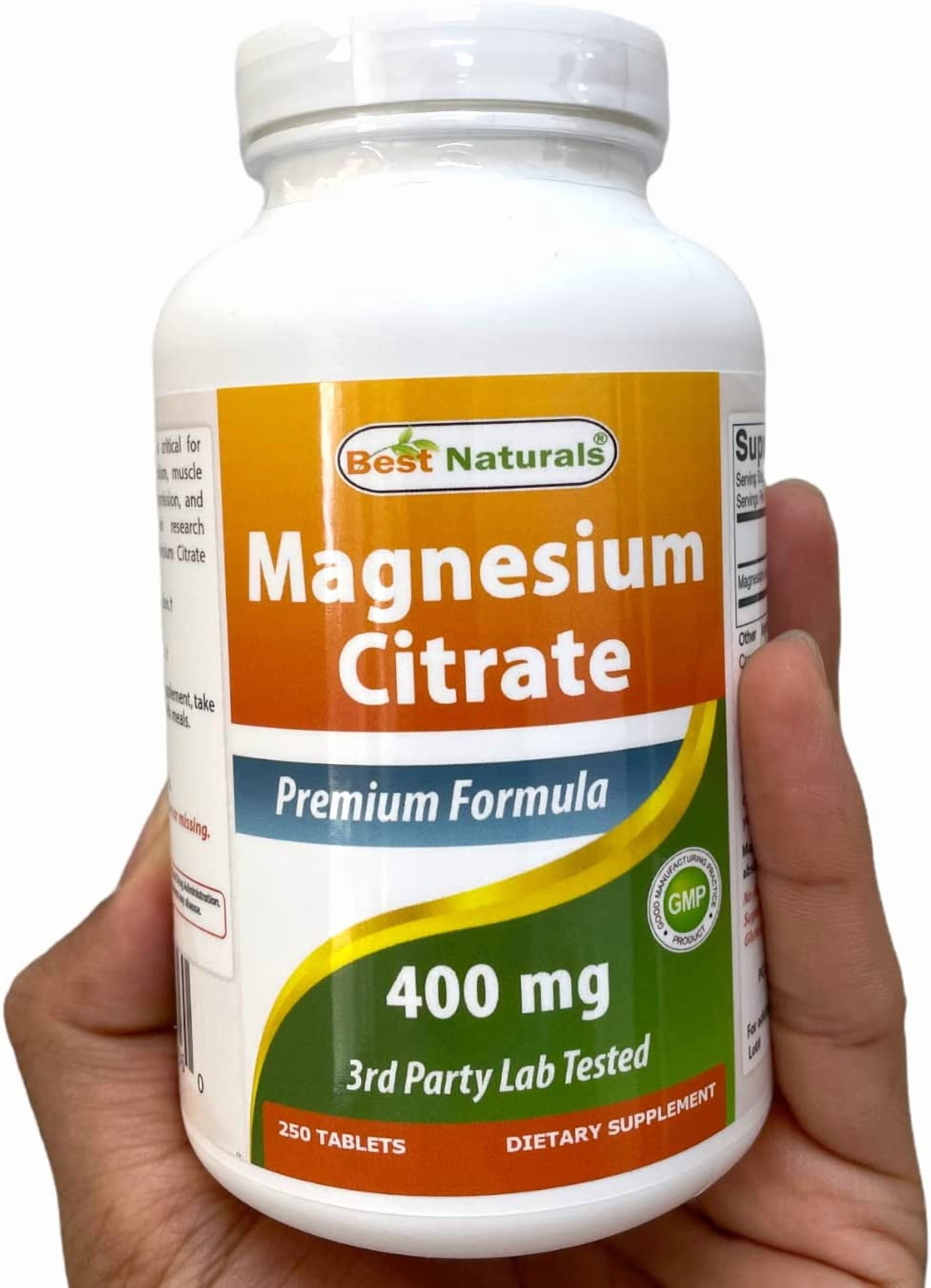 Best Naturals Magnesium Citrate 400mg 250 Tablets