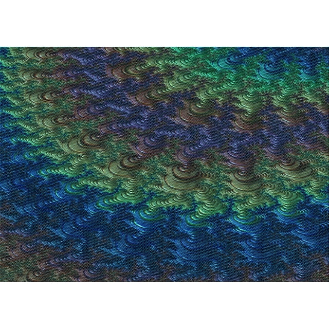 Ahgly Tapis Rectangulaire Lavable en Machine Intérieur Transitionnel Bleu Nuit, 5 Pieds x 8 Pieds