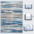 thumbnail image 4 of NIUBIER Modern Abstract Area Rug 2x3 Washable Small Entryway Rugs, Non-Slip Low Pile Throw Rug, Kitchen Bathroom Rugs,Floor Carpet for Entrance Bedroom Doormat,Grey Blue, 4 of 6