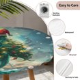 thumbnail image 3 of Coastal Christmas Round Tablecloth for 45-54 Inch Tables,Fitted Table Cover with Elastic Edge,Xmas Pine Tree Ocean Beach Green Waterproof Outdoor Table Cloth Protector for Patio Garden Dinner Picnic, 3 of 9