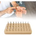 thumbnail image 2 of HUGFEGWE 36 Hole Wooden Pegboard for Finger Dexterity Iron Rods Fine Motor Skill Test Hand Grip Strength Training Wooden Counting Peg Board CJB91-100592, 2 of 9
