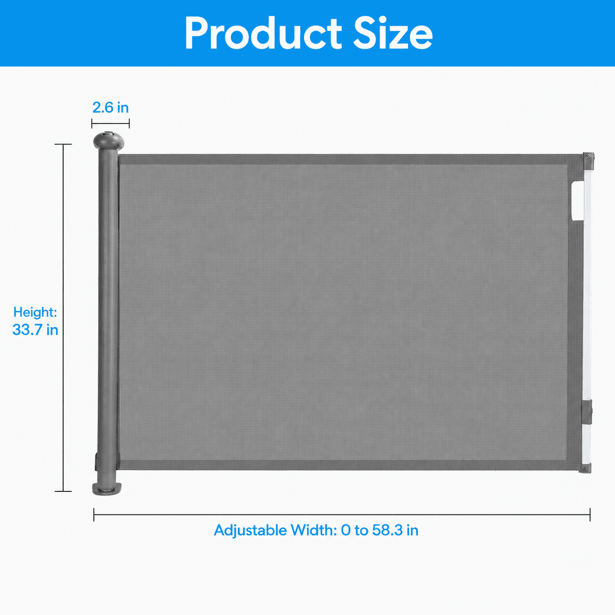 Retractable Baby Security Gate Door