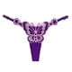 thumbnail image 1 of Tanga ajustable de talla grande con bordado de seducción 2D de mujer con lencería sexy de colores de mariposa, 1 of 4