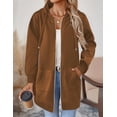 thumbnail image 4 of Zeagoo Women's Zip Up Hoodies Long Fleece Tunic Sweatshirts Casual Oversized Fall Coats Trendy Winter Hoodie, 4 of 6