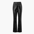 thumbnail image 5 of Endives Women's Sequin Pant Elegant Glitter Sequins Wide Leg Casual Pant Solid Color Elastic Waistband Sequin Trousers Black, 5 of 7