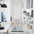 thumbnail image 4 of Yayeee Runner Rug for Bedroom 2'x6' Machine Washable Hallway Non Slip Mat, Doodle Pattern, 4 of 8
