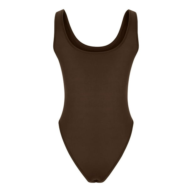 XHKKV One Piece Bodysuits Sexy Women's/Girls Shapewear Jumpsuits(Beign,  Small) at  Women's Clothing store
