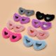 thumbnail image 3 of Gafas de sol rosas para discoteca, gafas de sol de felpa con forma de ojo de gato para mujer, gafas de sol punk de terciopelo suave, gafas de sol para mujer, gafas de fiesta hechas a mano para mujer, 3 of 5