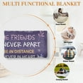 thumbnail image 6 of KAAYEE Best Friend Birthday Gifts,Soul Sister/Brother Graduation Gifts Ideas,Throw Blanket for Bestie Friendship,BFF Unique Gifts,60"x 50",Dark Purple, 6 of 7