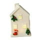 thumbnail image 3 of Casa de pueblo navideña de cerámica con luces LED cálidas, miniatura coleccionable para la entrada de un centro comercial. Estilo C, 3 of 8