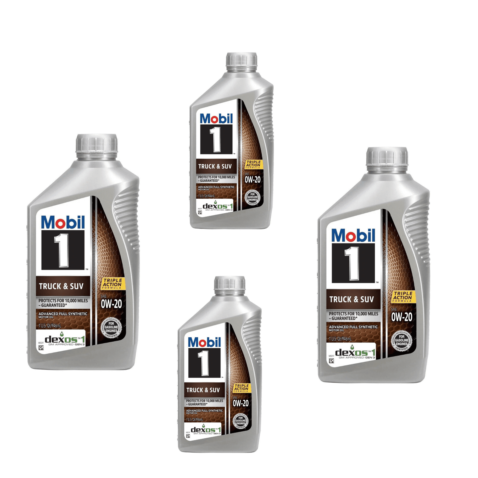 Mobil 1 Truck & SUV Full Synthetic Motor Oil 0W20 Pack of 4 MPN