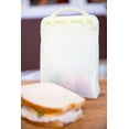 thumbnail image 4 of ITPCINC Reusable Silicone Food Storage Bags, 1 Gallon Bag, 1 Half Gallon Bag, 1 Sandwich Bag & 1 Snack Bag - Cook, Store, Freeze, Microwave, Eco-friendly, Plastic and BPA Free (Pack of 4, Light Lemon), 4 of 7