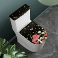 thumbnail image 2 of SEANATIVE Mushroom Toilet Lid Cover Daisy Toilet Lid Dust Pad Toilet Elastic Edges Tank Lid Pad Non Slip Toilet Mat Fit Most Round and Elongated Oval Aesthetic Toilet Protector Decor, 2pcs, 2 of 7