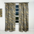 thumbnail image 2 of Designart 'Waves Pattern and Angled lines' Mid-Century Modern Curtain Panel, 2 of 5