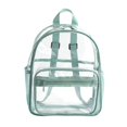 thumbnail image 1 of mok. mujeres mochila transparente pvc bolsa femenina moda estudiantes estudiantes bookbag viaje daypack para adolescentes niñas huangjie unisex, 1 of 2