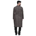 thumbnail image 3 of Atasi Ensemble de Pyjama Kurta Ethnique Imprimé pour Fête d'Été Kurta Pyjama pour Hommes, 3 of 4