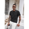 thumbnail image 2 of COOFANDY Men's 2 Pieces Linen Set Henley Shirt Short Sleeve and Harem Capri Pants Wide Leg Baggy Beach Yoga Trousers Outfits, 2 of 6