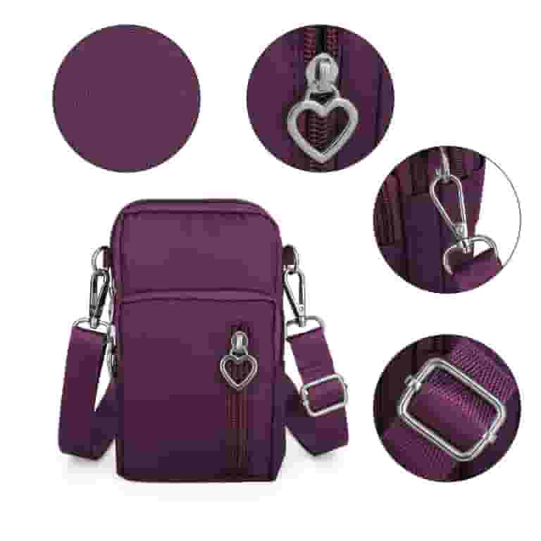 TSV Large Cell Phone Crossbody Bag, Waterproof Nylon Wallet TSV Large Cell Phone Crossbody Bag, Waterproof Nylon Wallet