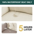 thumbnail image 3 of H.VERSAILTEX Premium Jacquard Stretch Sofa Cover with Waterproof Seat & Elastic Bottom Protection for Kids,Pets 1-Piece Furniture Protector Slipcover(Sofa,Ivory), 3 of 7