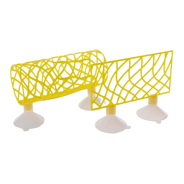 Túnel de natación Billuyoard para peces decoración del acuario amarillo