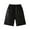 ZZ1-Black7, variant on Girls Boys Dress Shorts Solid Color Stretch Elastic Waist Uniform Shorts With Pockets Kids Breathable Riding Shorts,Khaki,6-7 Years