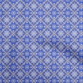 thumbnail image 1 of oneOone Rayon Blue Fabric Mosaic Sewing Fabric By The Yard Printed Diy Clothing Sewing Supplies 56 Inch Wide, 1 of 8