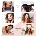 thumbnail image 3 of Rizador de pelo sin calor, diadema rizadora sin calor con pinzas y coletero para cabello largo durante la noche., 3 of 5