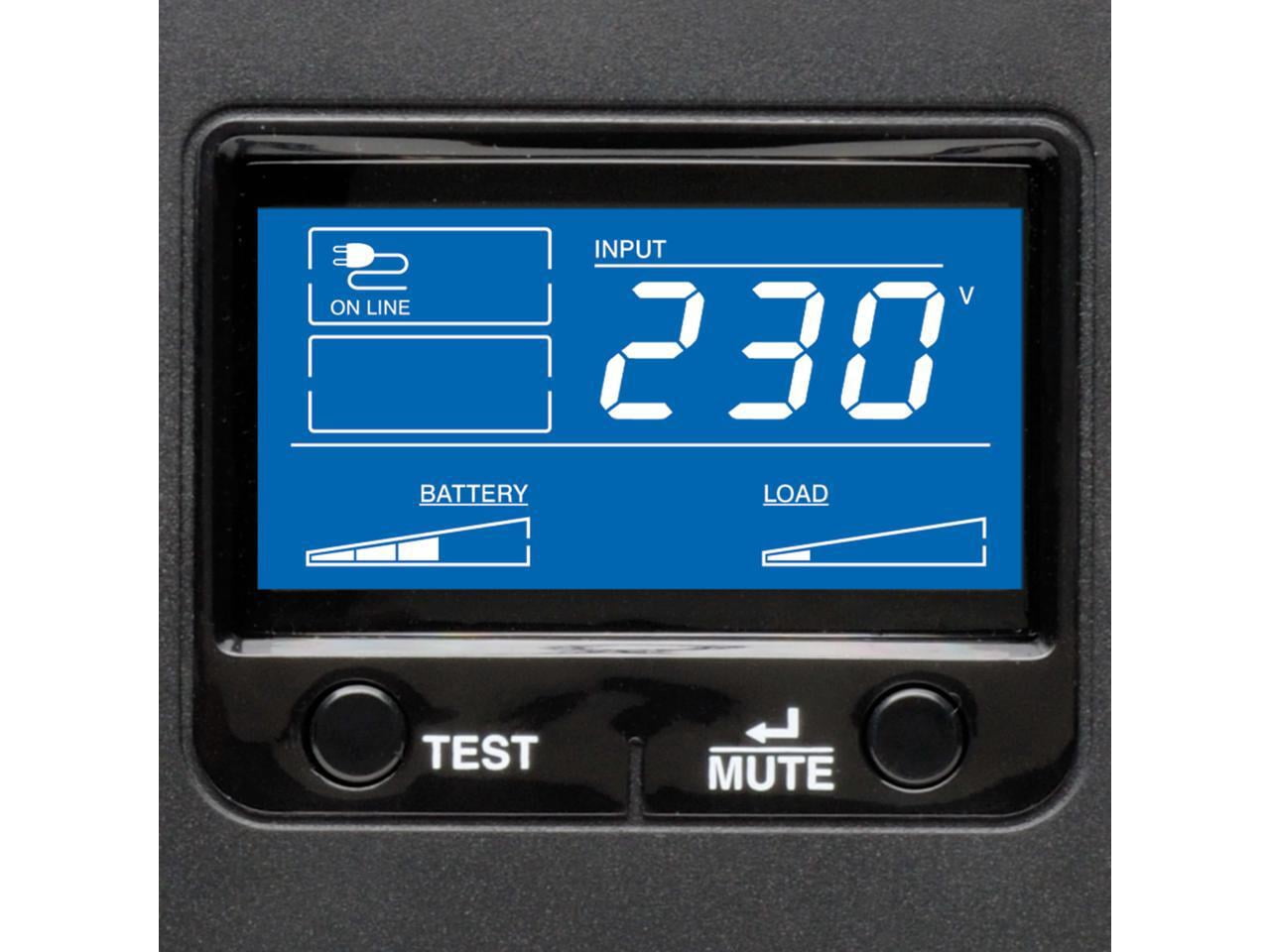 Tripp Lite SMX1500LCDT SmartPro 230V 1.5kVA 900W Line Interactive UPS, 2U Rack/Tower, LCD, USB, DB9, 8 Outlets