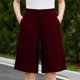 thumbnail image 2 of TaTaai Summer Shorts Breathable Soft Women Loose Fit Knee Length Capris Solid Color Side Slit Pockets Elastic Waist For Home Daily Casual Beach Gift, 2 of 5