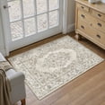 thumbnail image 2 of WIPONKEN 2x3 Area Rugs for Living Room Bedroom Dining Room Office Farmhouse, Machine Washable Non Slip Vintage Persia Rug Beige, 2 of 6