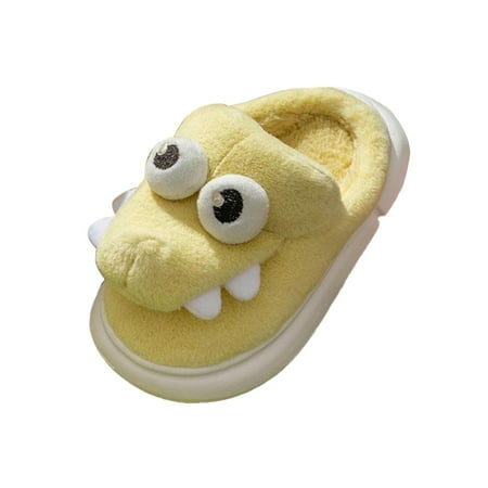 

Qufokar Infant Walking Shoes Big Girl Slippers Size 1 Childrens Girl Cotton Slippers Cute Stereoscopic Cartoon Animals Warm Indoor Non Slip Home Cotton Slippers