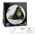 thumbnail image 4 of (4 pack) Umbro Tristar Size 5 Adult and Teen Soccer Ball, White/Gray/Yellow, 4 of 7