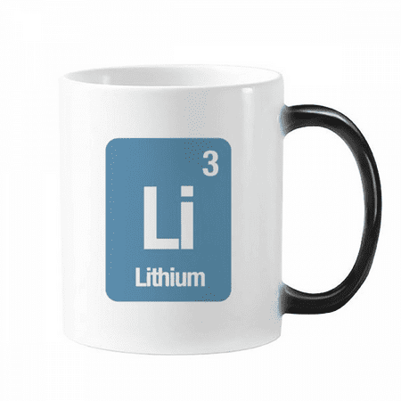 

Li Lithium Checal Element Science Changing Color Mug Morphing Heat Sensitive Cup With Handles 350ml